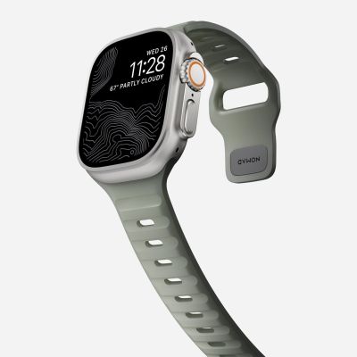 5. Nomad Sportarmband, grau, aus Gummi
