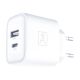11. 3mk DualCharge 20W PD3.0 QC 3.0 PPS USB 1A1C Wandladegerät – Weiß