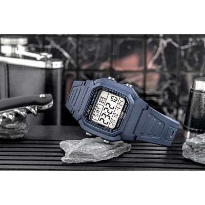 6. CASIO W-800H-2AVES Unisex-Uhr + Box
