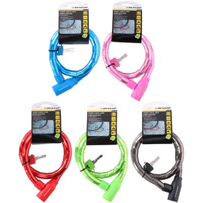 4. Dunlop Kabelschloss Fahrradschloss D18mm 80 cm ST 5ass 63749