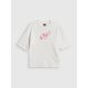 5. Damen-T-Shirt mit Aufdruck, regulär, Größe 4F 4FRSS26TTSHF3704-11S