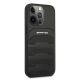 4. AMG AMHCP13XGSEBK iPhone 13 Pro Max 6,7" czarny/black hardcase Leather Debossed Lines