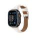 4. AmazingThing Class Band Lederarmband für Apple Watch 45 / 46 / 49 mm - Hellbeige