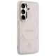4. Guess Saffiano Peony Embossed Ring MagSafe Hülle für Samsung Galaxy S26 - Rosa