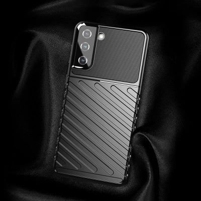 3. Thunder Case Flexibel Robuste Panzer Handyhülle TPU Schutzhülle für Samsung Galaxy S22+ (S22 Plus) schwarz