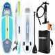 12. ENERO Aufblasbares SUP-Board-Set mit Sichtfenster 320 x 81 x 15 cm