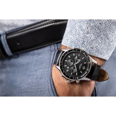 3. Herrenuhr Giewont Chronograph Saphir Schwarz GW3520-A4