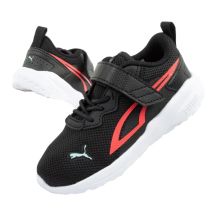 Puma Kinder-Sneaker mit Klettverschluss All-Day, schwarz und bequem