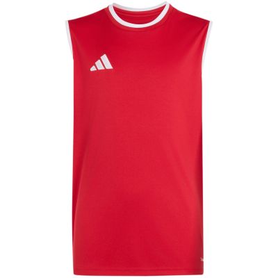 Rotes adidas Entrada 26 Sleeveless Jersey Kindertrikot KB3937