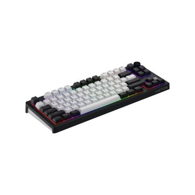 4. HATOR Skyfall 80 MAG ULTIMA 8K kabellose Gaming-Tastatur USB + RF + Bluetooth QWERTZ US-Englisch Schwarz, Weiß