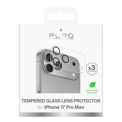 2. Puro Camera Standard Tempered Glass für iPhone 17 Pro Max für Kamerainsel und Objektive