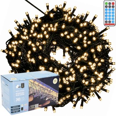 SOLAR-LICHTERKETTE MIT 240 LEDS, WARMWEISS