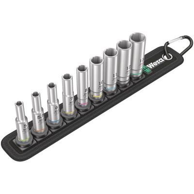 1/4'' langer Schlagschrauber-Steckschlüsselsatz 5-13MM, 9-teilig.
