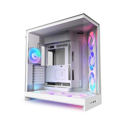 3. NZXT H9 FLOW RGB+ MIDI-TOWER-CASE MIT FENSTER, WEISS
