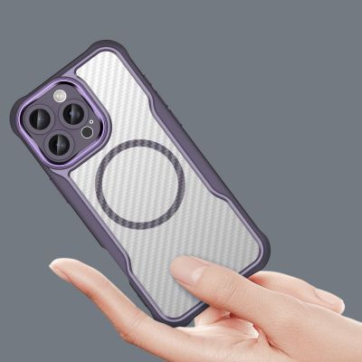 5. Leading Series MagSafe Silikonhülle für iPhone 16 Pro – Lila