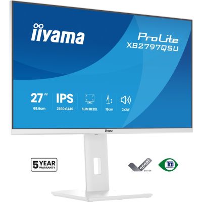 iiyama ProLite XB2797QSU-W1 Computermonitor 68,6 cm (27") 2560 x 1440 px Quad HD LED Weiß