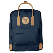 Fjällräven Kånken No. 2 Rucksack, Wanderrucksack, Marineblau (Navy), Baumwolle, Leder, Polyester