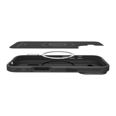 5. Spigen Optik Armor MagSafe Hülle für iPhone 17 - Schwarz