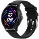 2. GRAVITY GT12-1 Damen-Smartwatch mit schwarzem Silikonarmband und schwarzem Armband