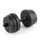 19. 4-in-1-Hantelset (Langhantel, Kurzhanteln, Kettlebell, Liegestützgriffe) Spokey PONDUS SET 20 kg