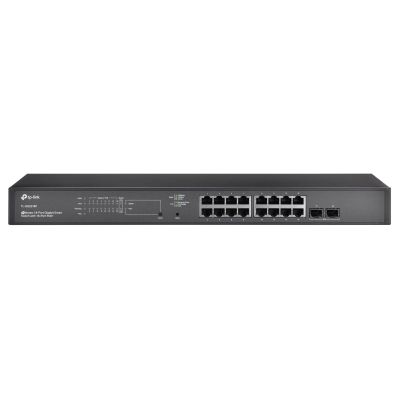 3. TP-Link TL-SG2218P L2/L2+ Gigabit-Ethernet-Switch (10/100/1000) mit PoE-Unterstützung, 1 HE, Schwarz