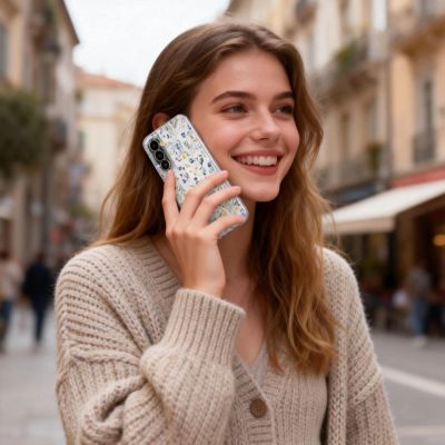 5. Tech-Protect FlexAir+ Hülle für Samsung Galaxy A17 4G / 5G - Gänseblümchen mit Blättern