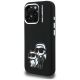 2. Karl Lagerfeld Silikon-Hülle Karl&Choupette Sketch MagSafe für iPhone 16 Pro Max – Schwarz