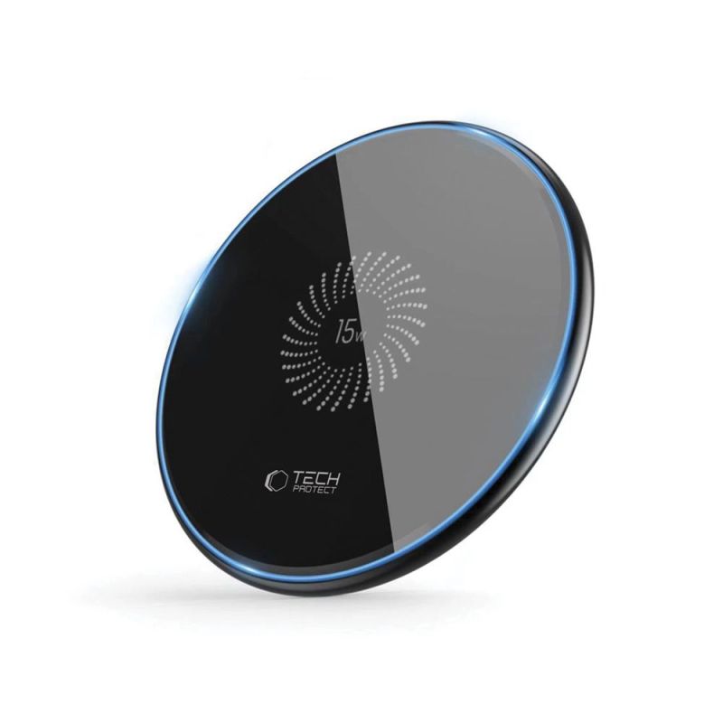 4. Tech-Protect QI15W-C1 15W Induktivladegerät - Schwarz
