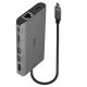 7. Lindy 43323 Dockingstation, kabelgebunden, USB 3.2 Gen 1 (3.1 Gen 1), Typ-C, Schwarz, Grau