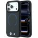 BMW M Kevlar Blue Print Ring Metal Logo MagSafe Hülle für iPhone 18 Pro / 17 Pro - Schwarz