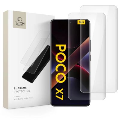 Tech-Protect Supreme Protection Panzerglas für Xiaomi Redmi Note 14 PRO / 14 PRO+ 5G / Poco X7 5G - Transparent