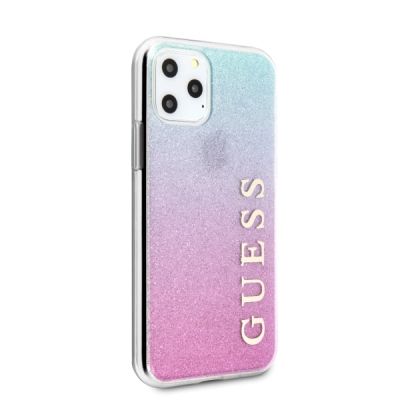 3. Guess GUHCN65PCUGLPBL iPhone 11 Pro Max Rose Blau/Rosa Blau Hartschalenetui Glitter Gradient