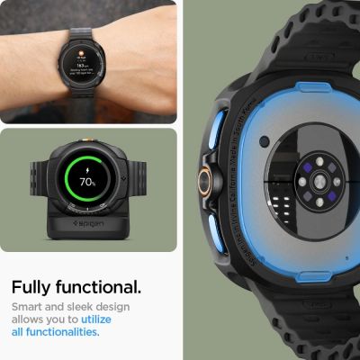 11. Spigen Liquid Air Case für Samsung Galaxy Watch 8 Classic 46 mm – Schwarz