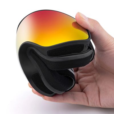 6. Qunature Black Kinder-Skibrille (Größe M/L) - Schwarz