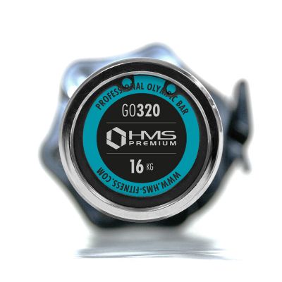 55. Olympiastange HMS LOCK JAW SCHWARZ 183 cm GO320 