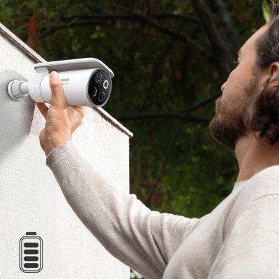 6. Baseus Security S1 Pro Dual 3K Outdoor-Überwachungsset (2 Kameras) – Weiß