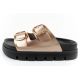 2. Lee Cooper Damenschuhe, Hausschuhe, gold, bequem, Plateau, modisch