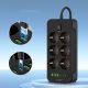 3. Tech-Protect PC6X6 Steckdosenleiste 6 Steckdosen 240V + 3xUSB-A + 3xUSB-C 200cm - Schwarz