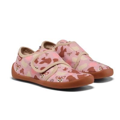 11. Affenzahn Barfuß-Hausschuhe Cotton Movy Reh (01398-40141)