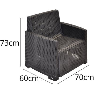 14. Wohnzimmermöbel-Set: 2 Sessel + Sofa + Beistelltisch