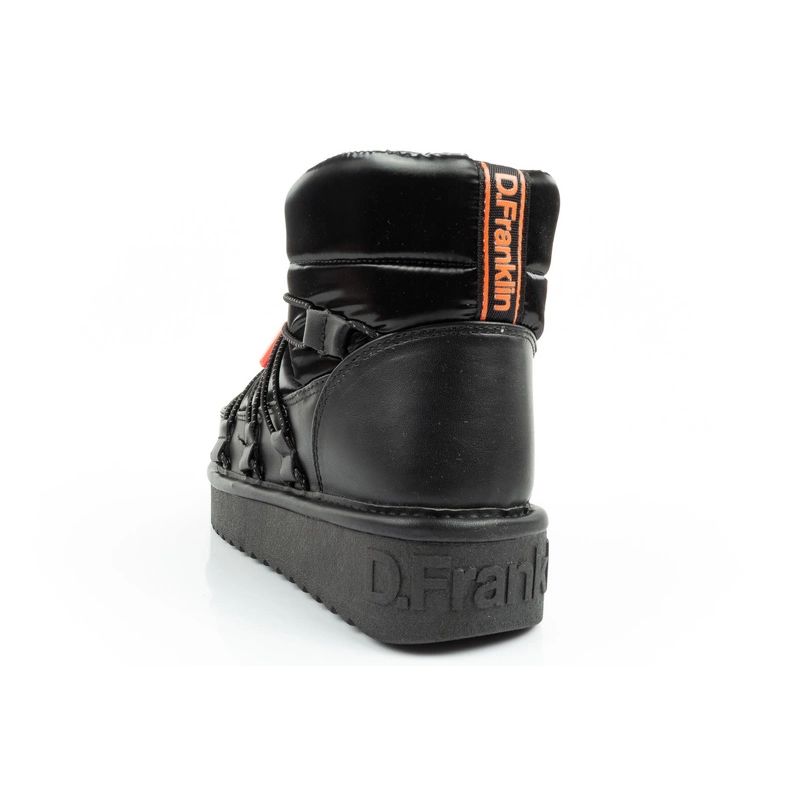 14. D.Franklin Damen Schneestiefel Winter Modische Isolierte Stiefeletten Schwarz