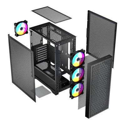 5. LOGIC DART PRO ARGB MIDI USB Typ-C Gehäuse Schwarz