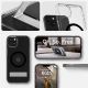 6. Spigen Ultra Hybrid S MagSafe Hülle mit Ständer für iPhone 15 – Schwarz