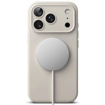 5. Ringke Silikon Magnetische MagSafe Hülle für iPhone 17 Pro - Beige