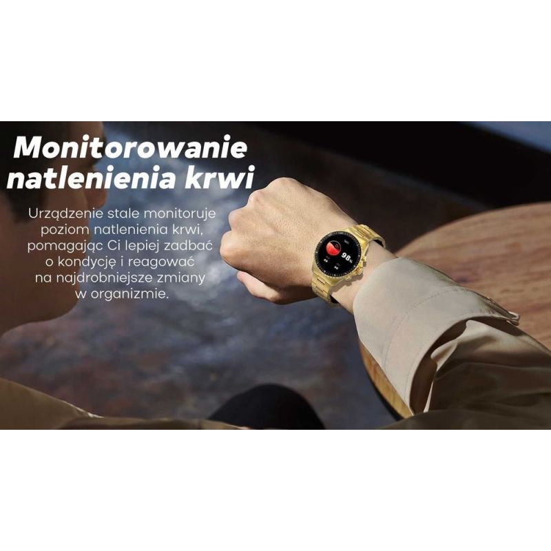 12. GRAVITY GT16-2 Schwarze Herren-Smartwatch mit schwarzem Armband