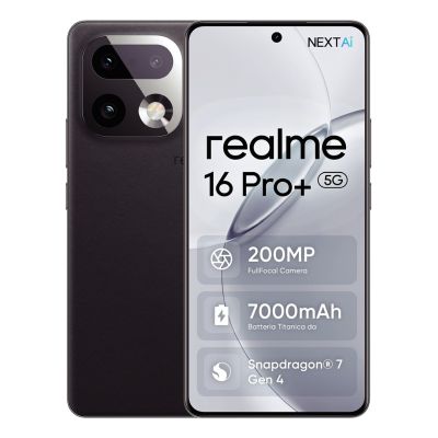 4. Realme 16 Pro+ 5G 17,27 cm (6.8") Dual-SIM Android 16 USB Type-C 12 GB 512 GB 7000 mAh Grau