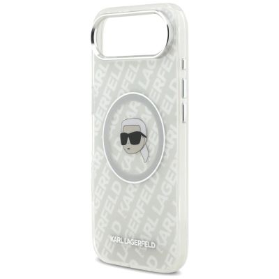 6. Karl Lagerfeld IML Karl Head Logo MagSafe iPhone Air Hülle – Grau
