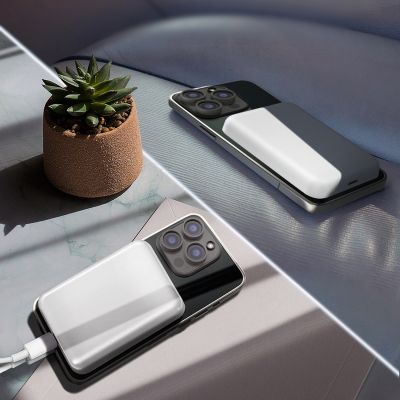 7. Wozinsky WRW349YWS Magnetische Powerbank, 10000 mAh, Weiß