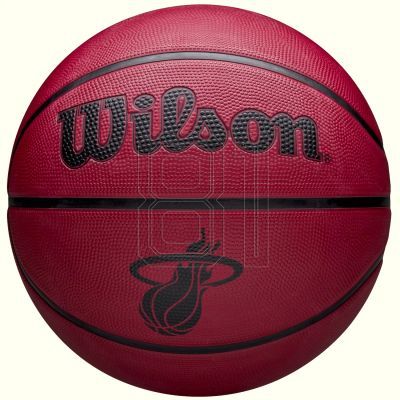 Wilson NBA Team Tribute Solid Miami Heat Ball WZ4025416XB Basketball Ball