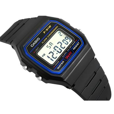 2. Herrenuhr CASIO F-91W-1YEG + Box